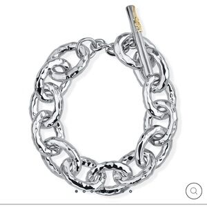 Ippolita Large Hammered Bastille Link Toggle Bracelet